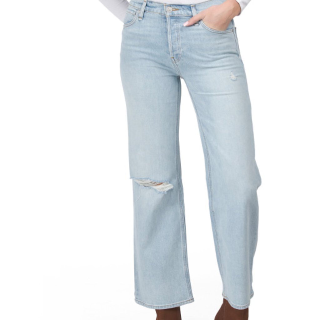 Hudson Rosie Wide Leg Ankle Jeans